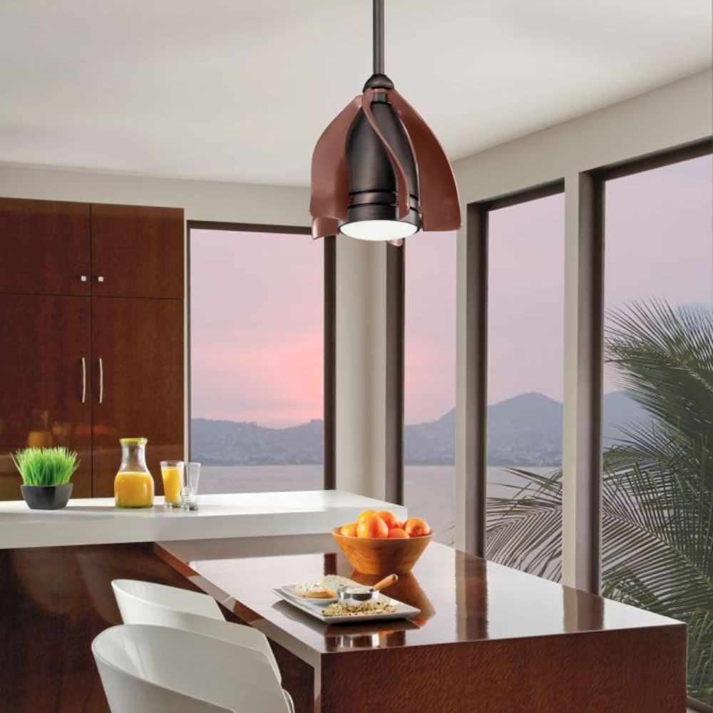 Ventilateur de plafond moulinet bronze