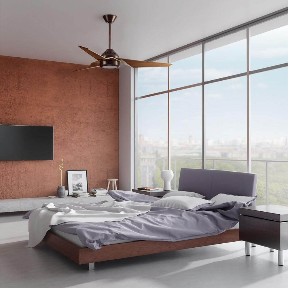 Ventilateur de plafond moderne avec module LED intégré 18W