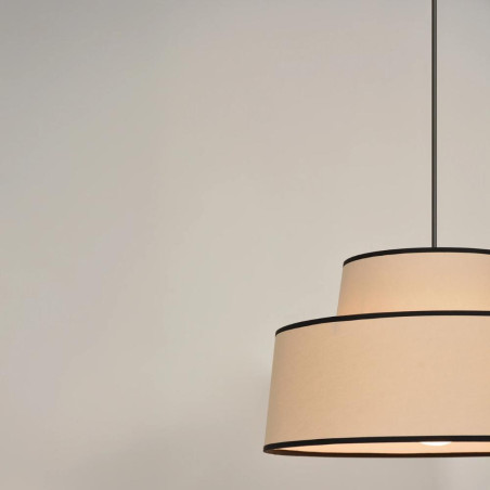 Suspension design empilement conique en coton