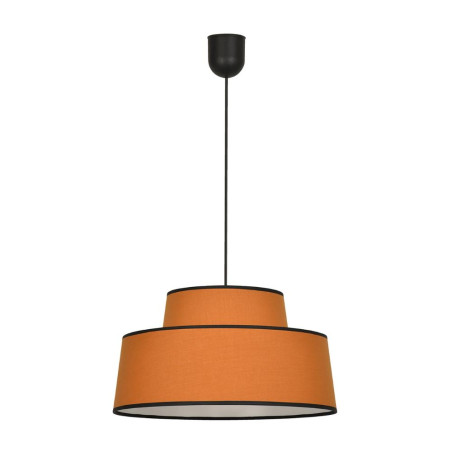 Suspension conique coton caramel et noir
