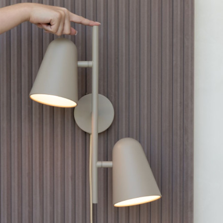 Applique de chevet beige