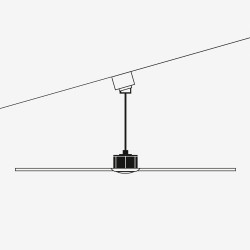 ventilateur incliné marron