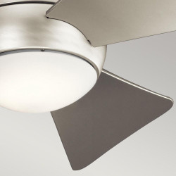 ventilateur chromé lumineux