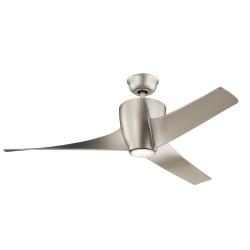 ventilateur de plafond design chromé