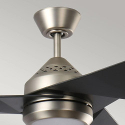 ventilateur noir et chromé vintage