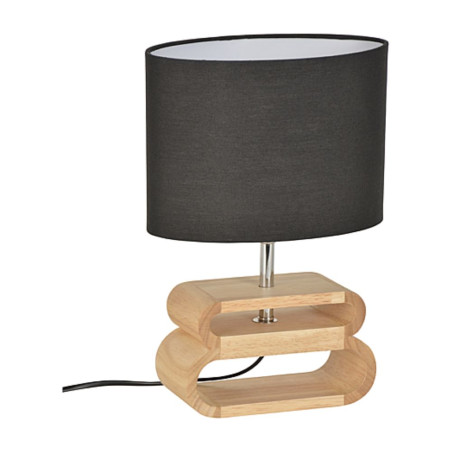 lampe noire de table abat jour