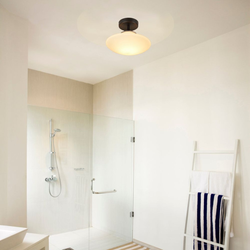 Plafonnier blanc  pour salle de bain