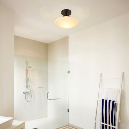 Plafonnier blanc  pour salle de bain