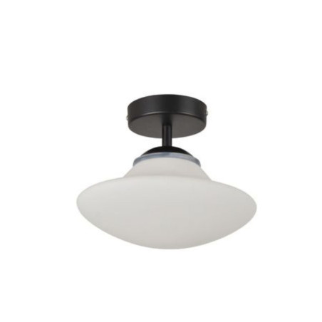 Plafonnier en métal blanc IP44