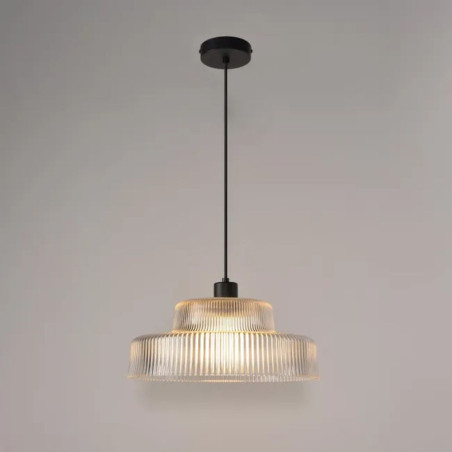 Suspension en verre strié