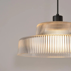 Suspension vintage en verre