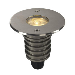 Spot extérieur encastré rond inox