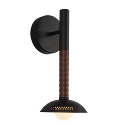applique verticale noire mate