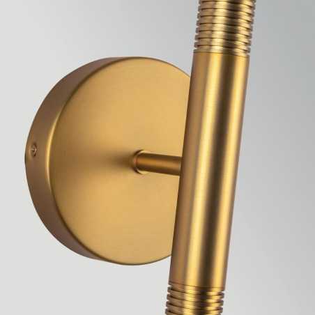 applique d'intérieur double dorée