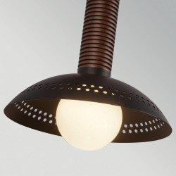applique décorative noire mate double éclairage