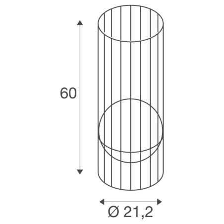 Dimensions lampe extérieure noire