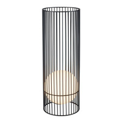 Petit lampadaire noir extérieur