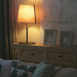 lampe en  bois à poser design