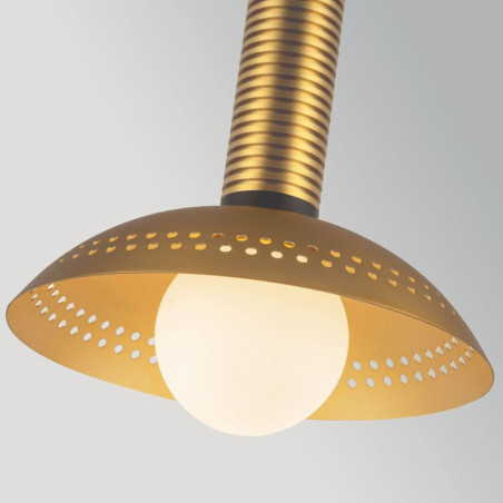suspension dorée LED 3000K
