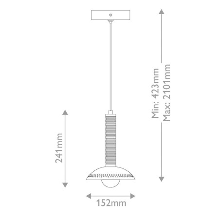 suspension cylindrique avec lumière