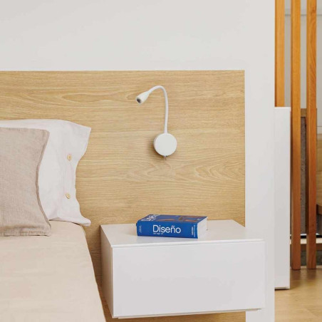 Applique blanche liseuse flexible LED