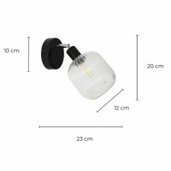applique intérieure en verre