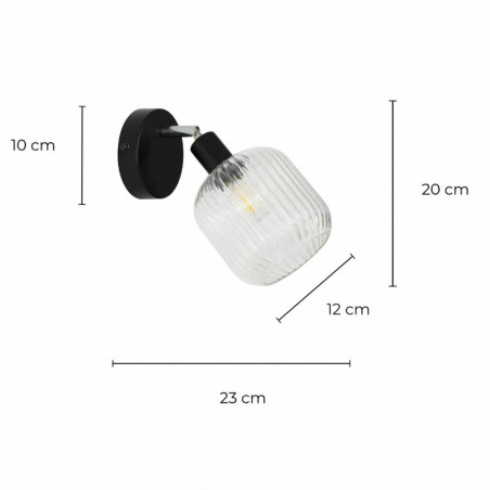 applique intérieure en verre