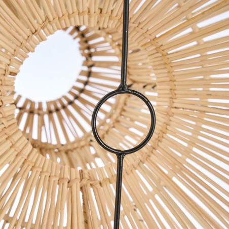 luminaire en rotin fait main