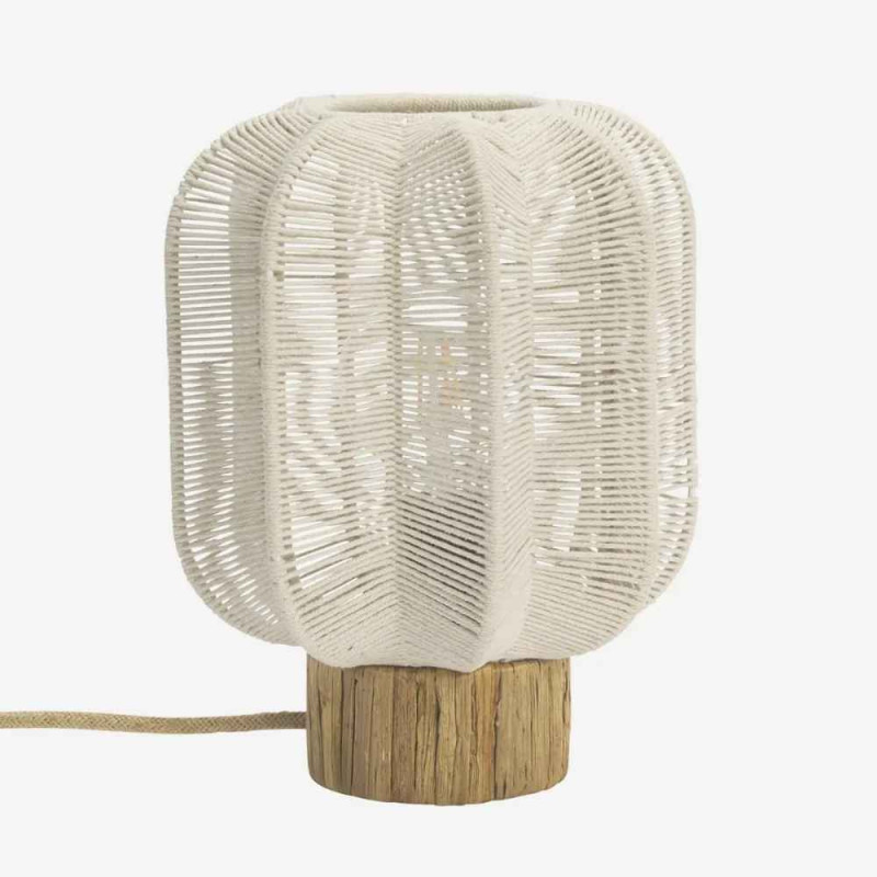 Lampe à poser en fleur de coton