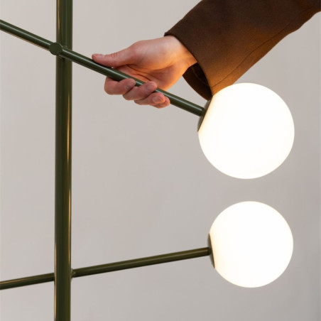 lampadaire 4 globes en verre