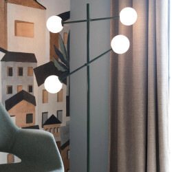 lampadaire vert pour salon