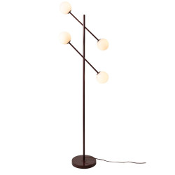 lampadaire modulable rouge 4 globes