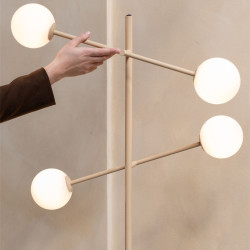 lampadaire beige style contemporain
