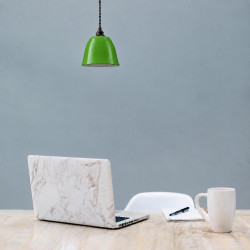 suspension industrielle vert vintage