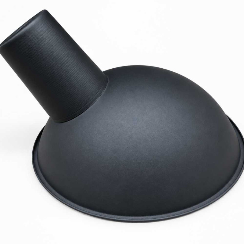 grand abat-jour noir mat