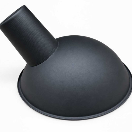 grand abat-jour noir mat