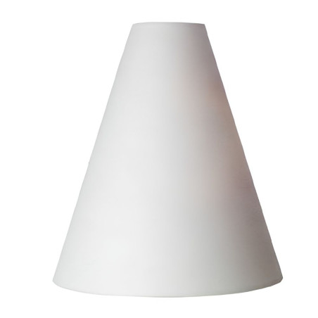 Grand abat-jour coton blanc