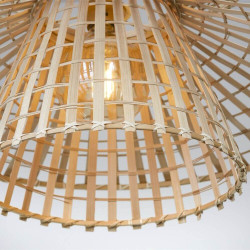 suspension cônes en bambou