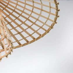 suspension abat-jour en bambou
