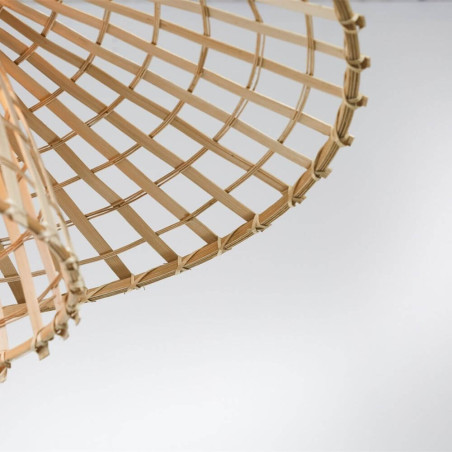 suspension abat-jour en bambou