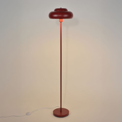 lampadaire de salon rétro rouge