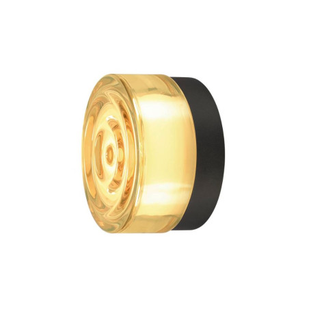 plafonnier rond verre ambre