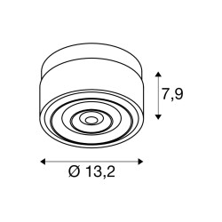 applique CYFT WAVE noir éclairage salle de bain IP65
