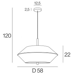 lampe suspendue verte forme conique moderne