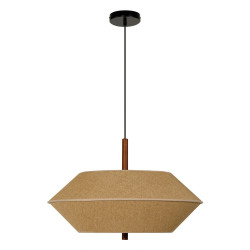 suspension salon conique havane beige