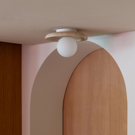 plafonnier design pierre naturelle