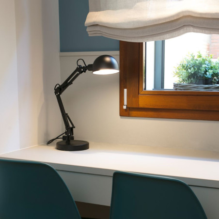 Lampe de bureau noire design
