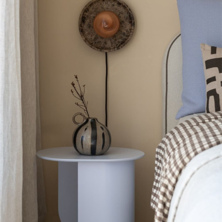 applique murale rond en marbre 25cm