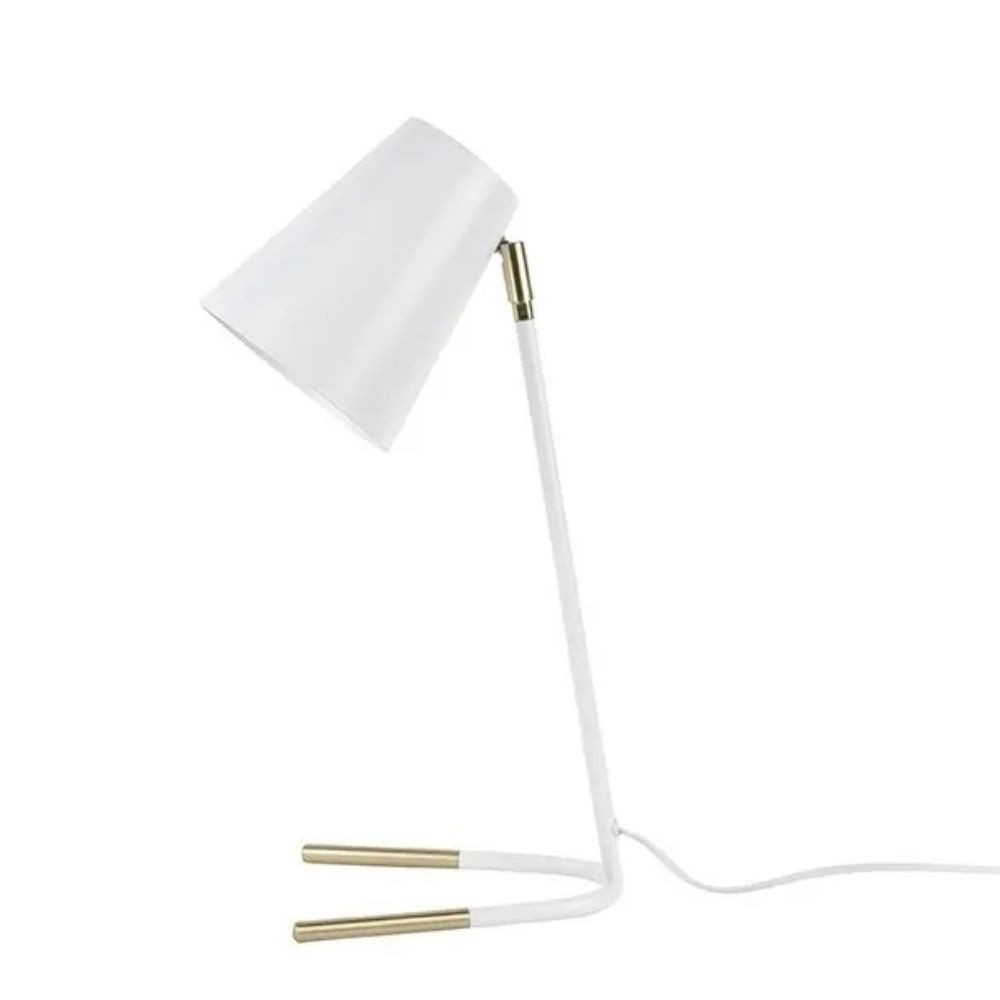 Lampe de bureau blanche Noble - H 46cm
