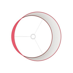 grand abat-jour rouge pour lampe à poser